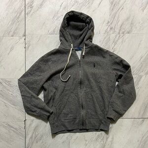 Grey Polo Ralph Lauren zip up hoodie